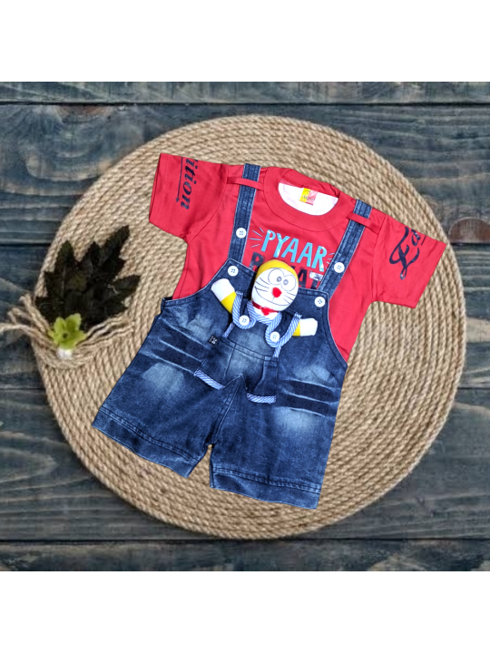 Unisex Denim Dungaree Set