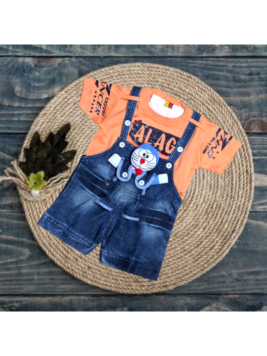 Unisex Denim Dungaree Set